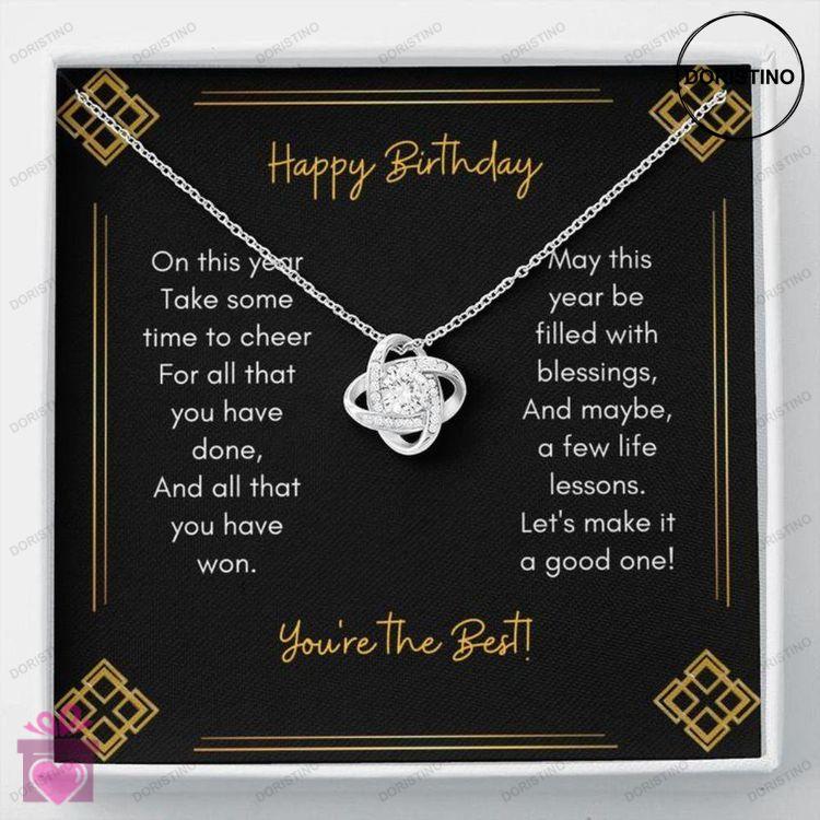 Birthday Necklace Gift Necklace Message Card  To Birthday Necklace  Cheer Doristino Limited Edition Necklace